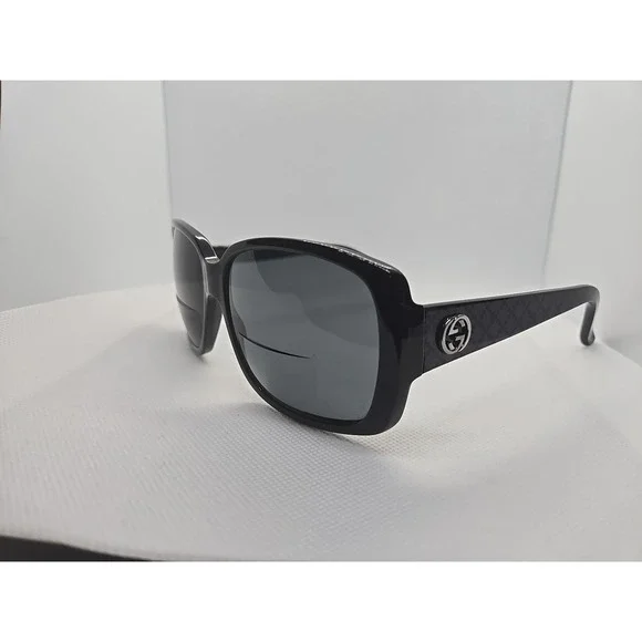 GUCCI Sunglasses GG 3161/S Square Black Silver Interlocking G Logo 59-15 130 - Picture 1 of 8